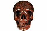 Realistic, Polished Mahogany Obsidian Skull #116694-2
